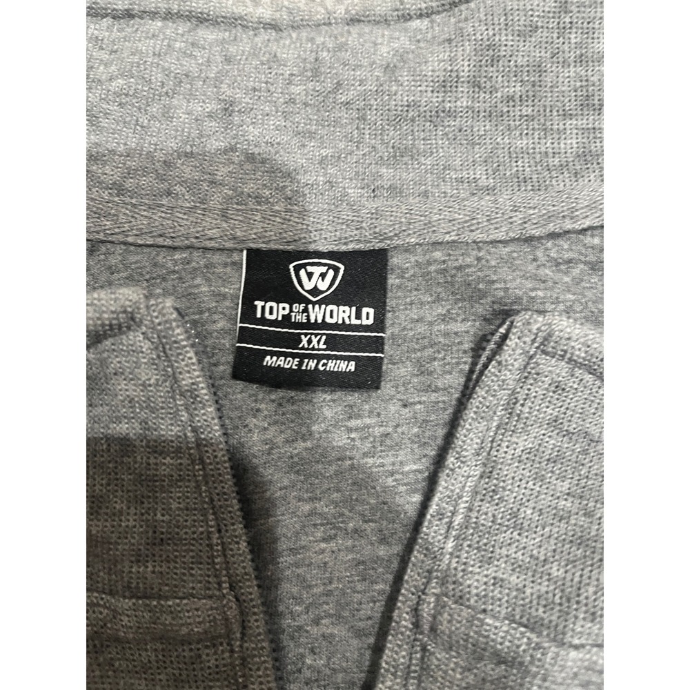 Top of the World Kentucky Wildcats Mens XXL Quarter Zip Pullover Gray Heather - Picture 4 of 7